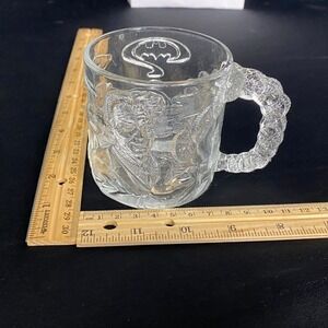 Vintage Batman Forever Glass Mug 1995‎ DC Comics Collectible Movie Promo